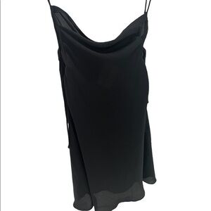 NWOT Free people Black satin Cover up